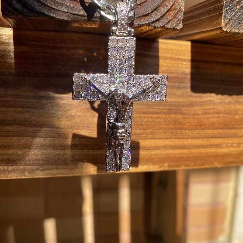 14K Gold Plated Jesus Christ Crucifix Necklace - Image 4