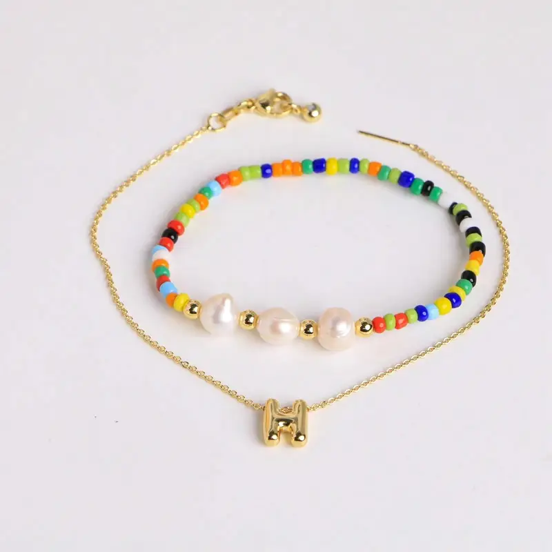 A-Z Initial Pearl Bracelet - Image 10