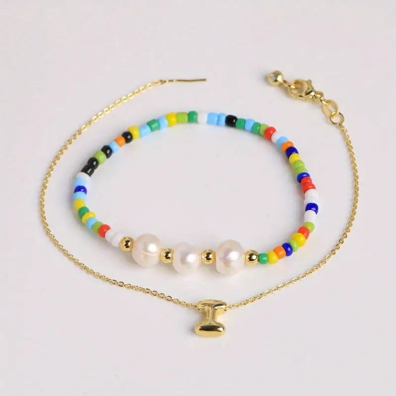 A-Z Initial Pearl Bracelet - Image 11