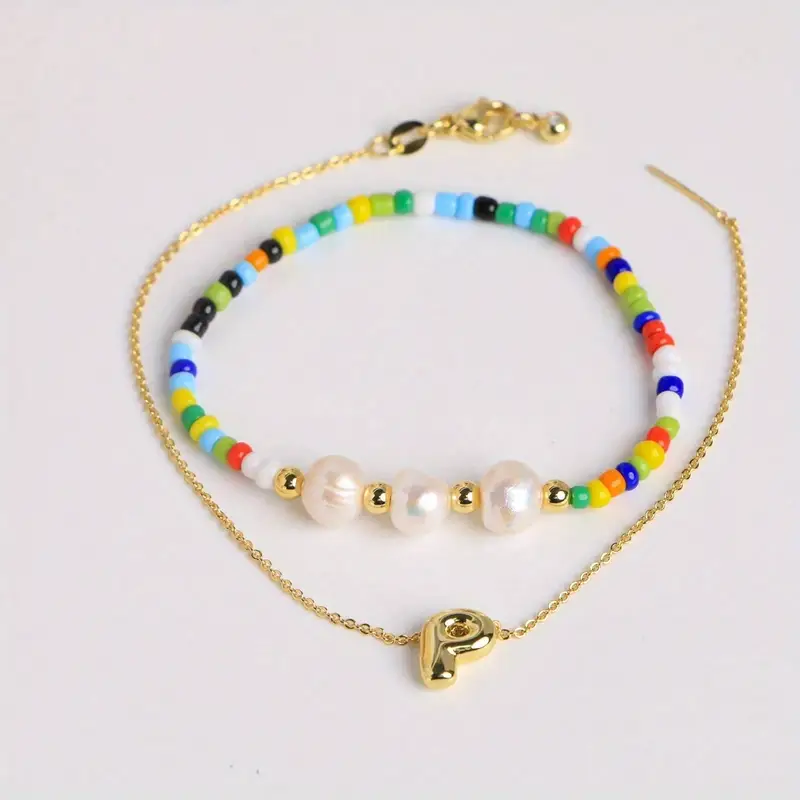 A-Z Initial Pearl Bracelet - Image 18