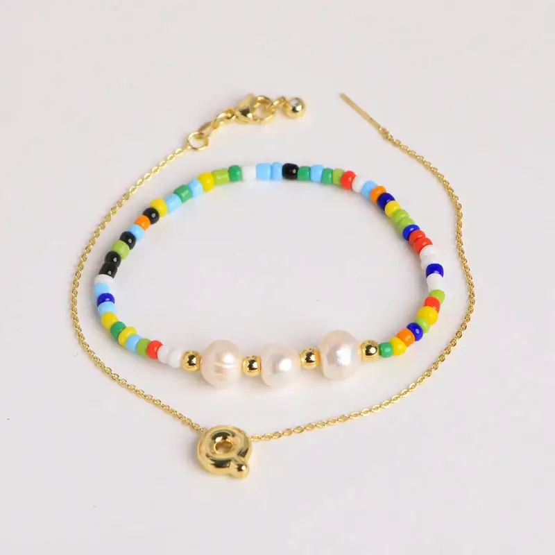 A-Z Initial Pearl Bracelet - Image 19