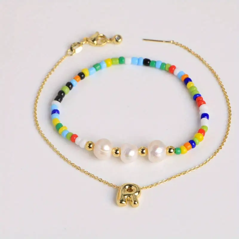 A-Z Initial Pearl Bracelet - Image 20