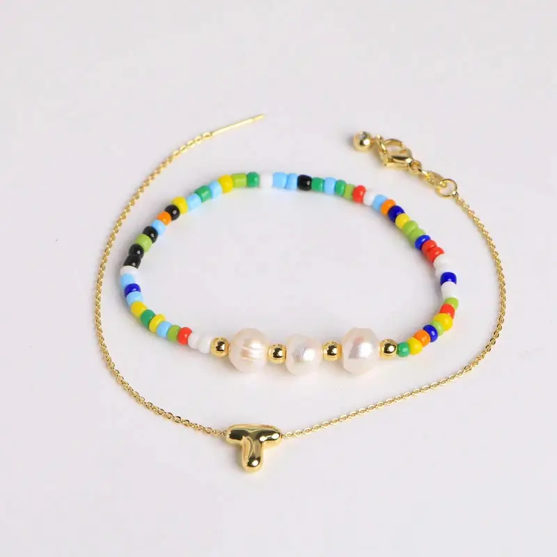 A-Z Initial Pearl Bracelet - Image 22