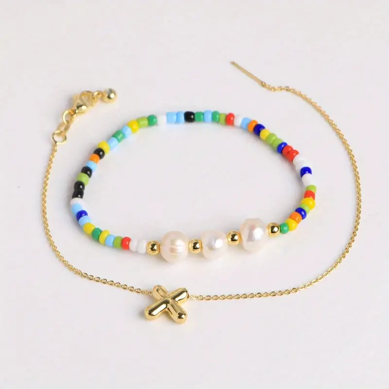 A-Z Initial Pearl Bracelet - Image 26