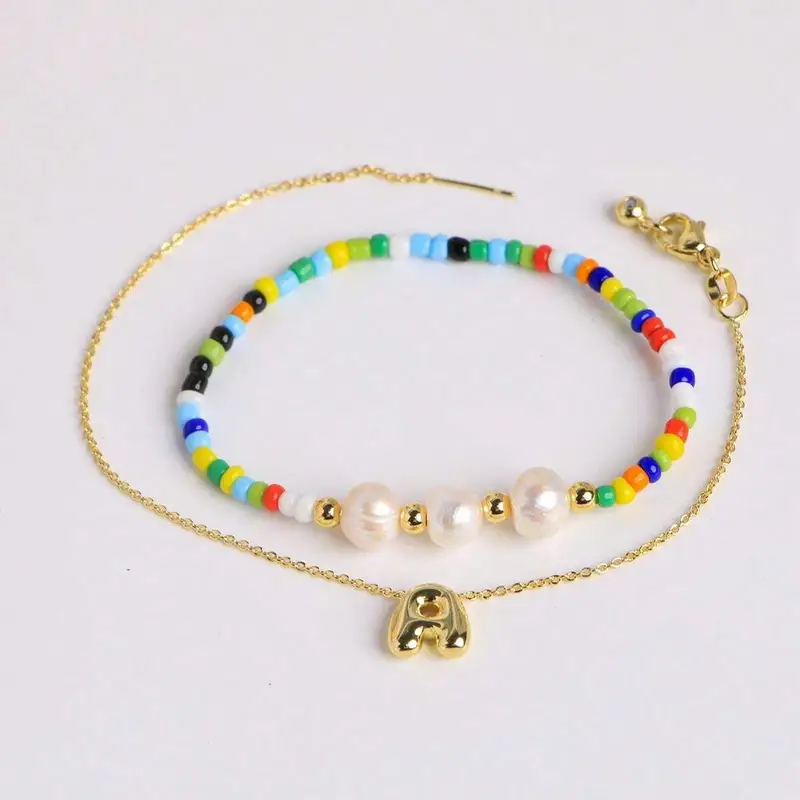 A-Z Initial Pearl Bracelet - Image 3