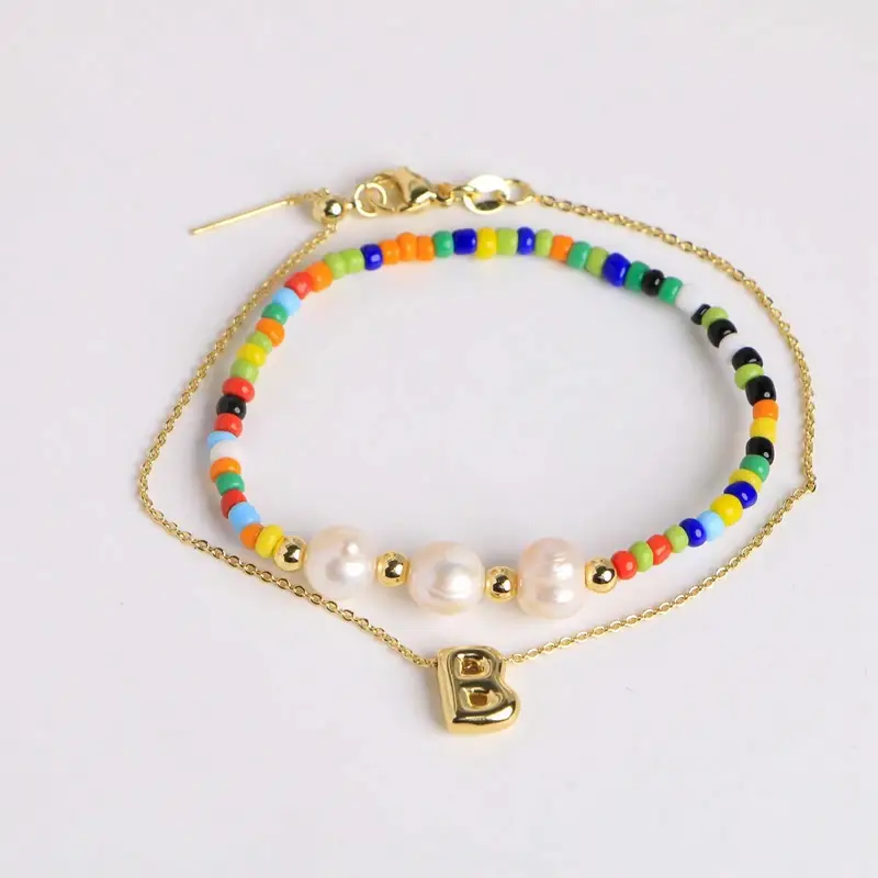 A-Z Initial Pearl Bracelet - Image 4