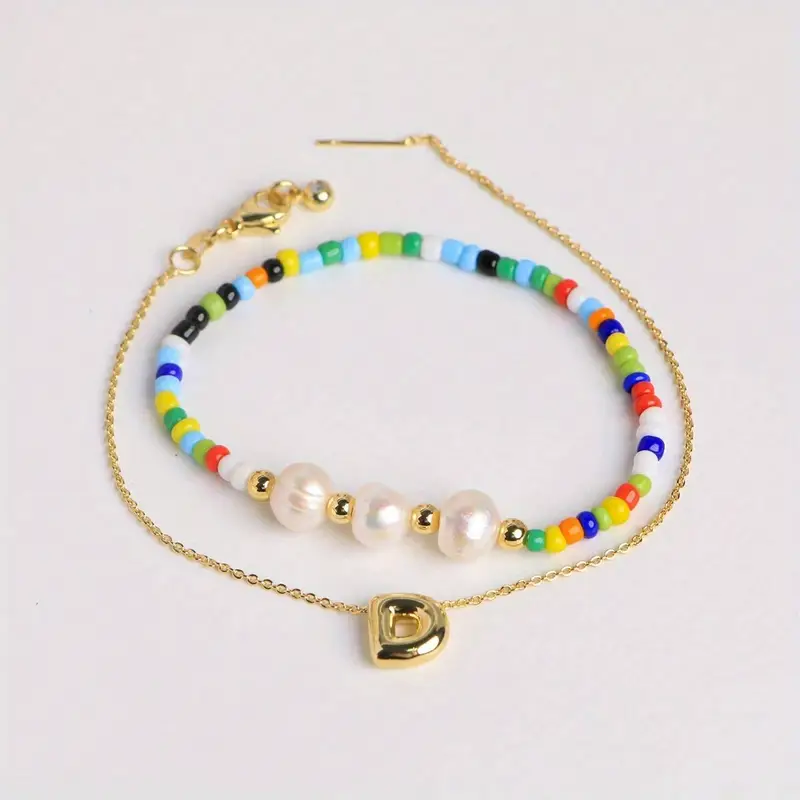 A-Z Initial Pearl Bracelet - Image 6