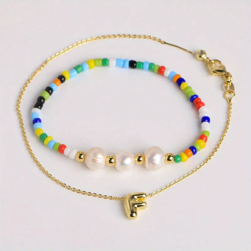 A-Z Initial Pearl Bracelet - Image 8