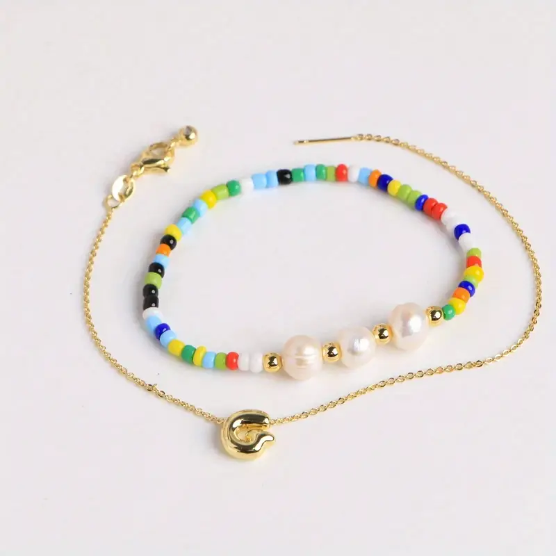 A-Z Initial Pearl Bracelet - Image 9