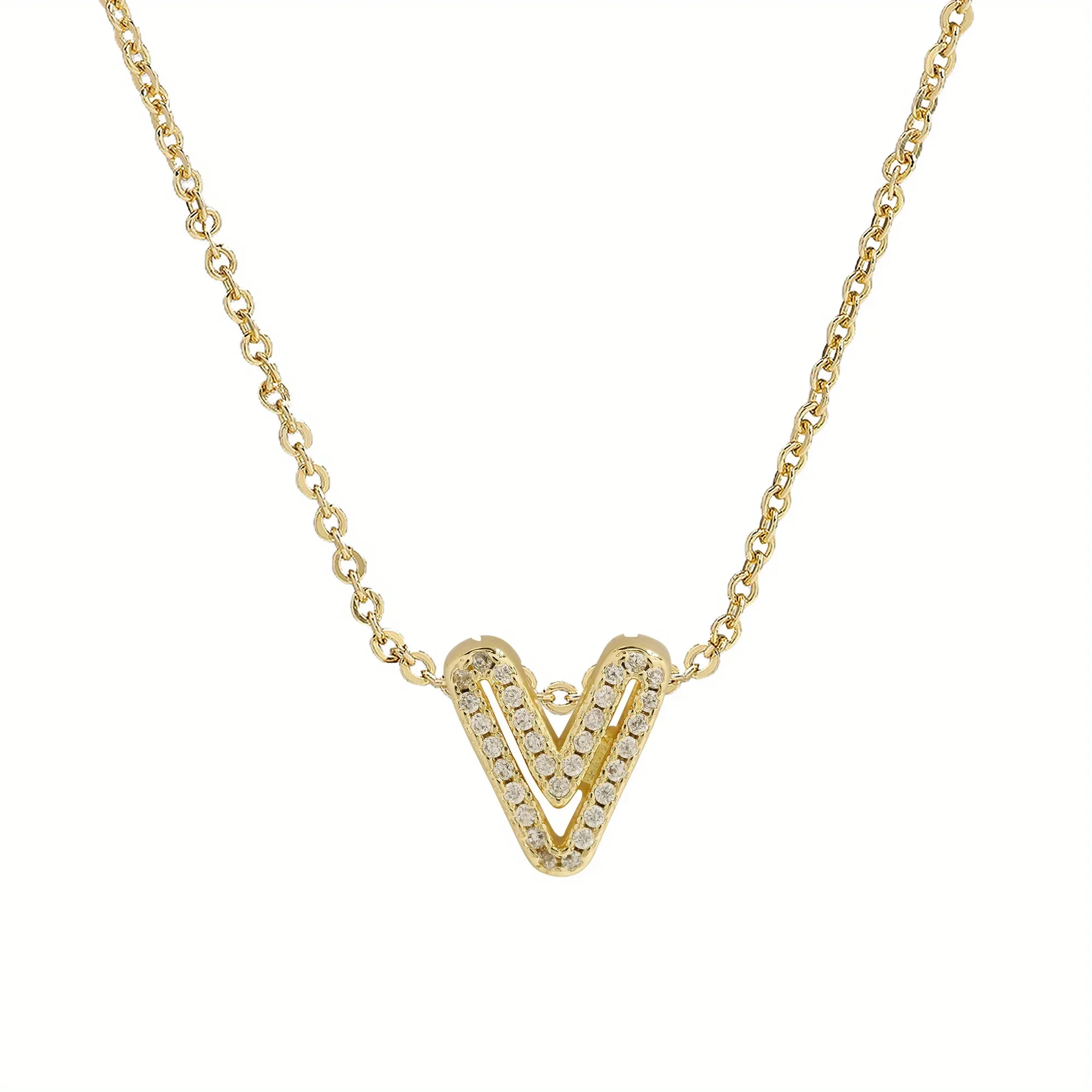 A-Z Diamond Initial Necklace - Image 23