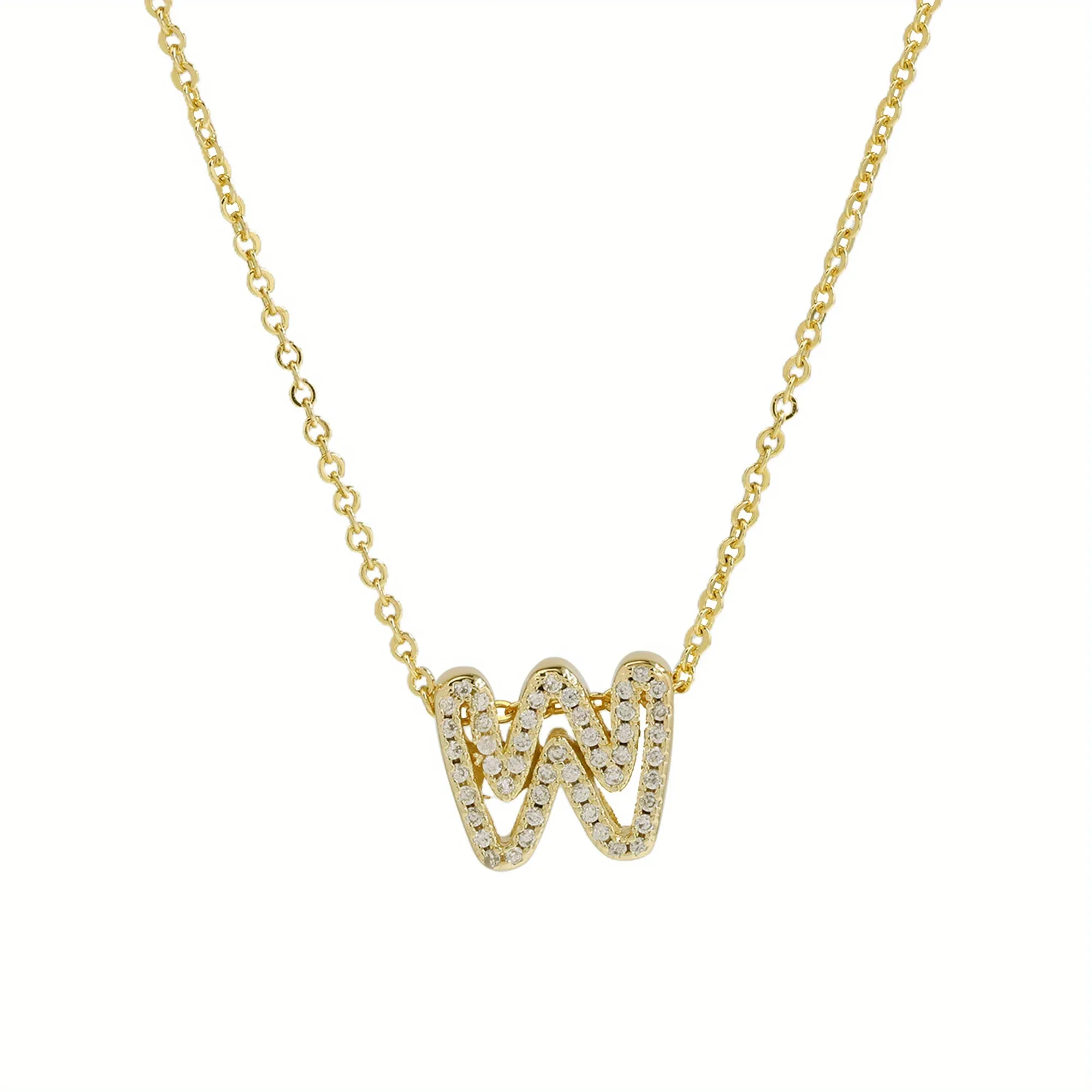 A-Z Diamond Initial Necklace - Image 24