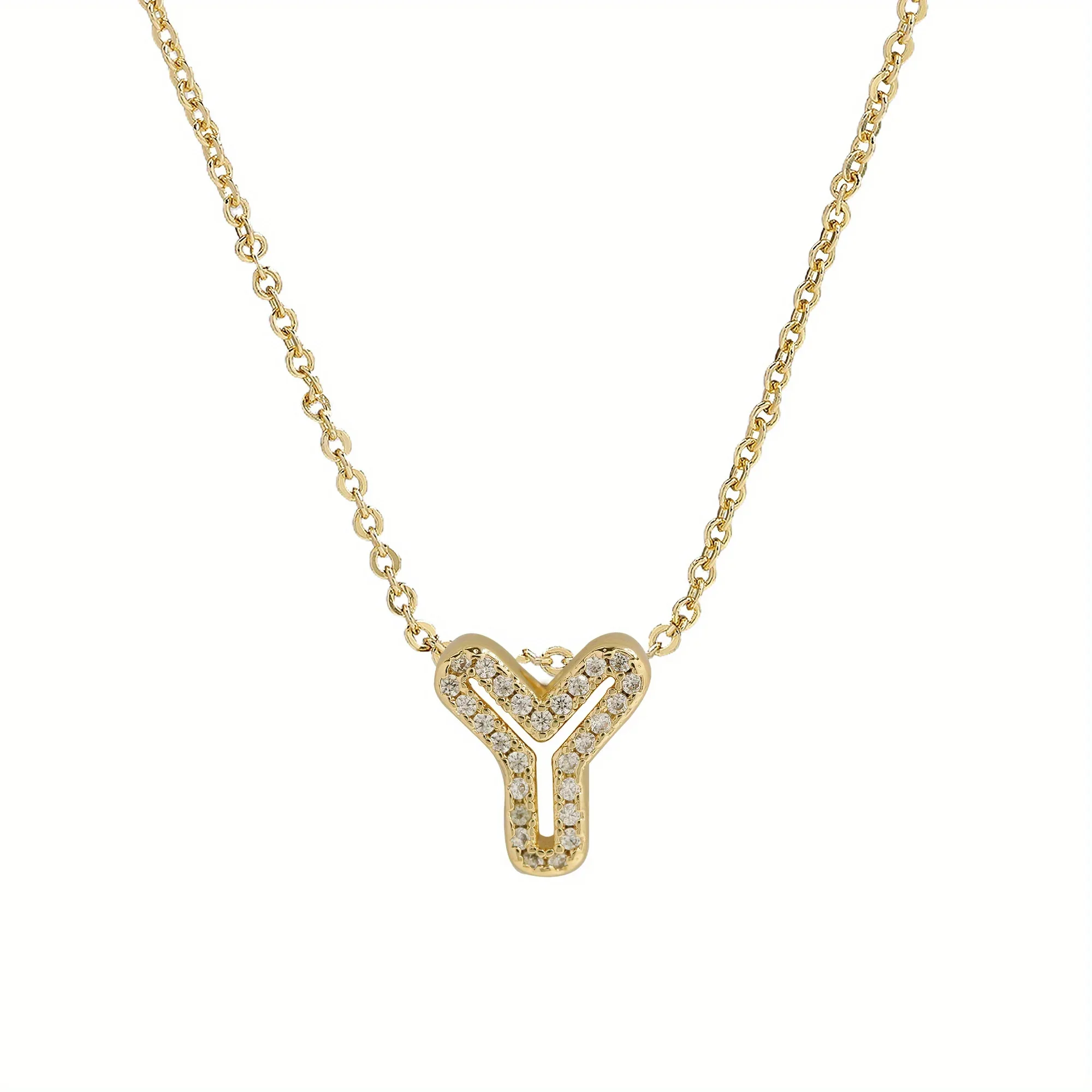 A-Z Diamond Initial Necklace - Image 26