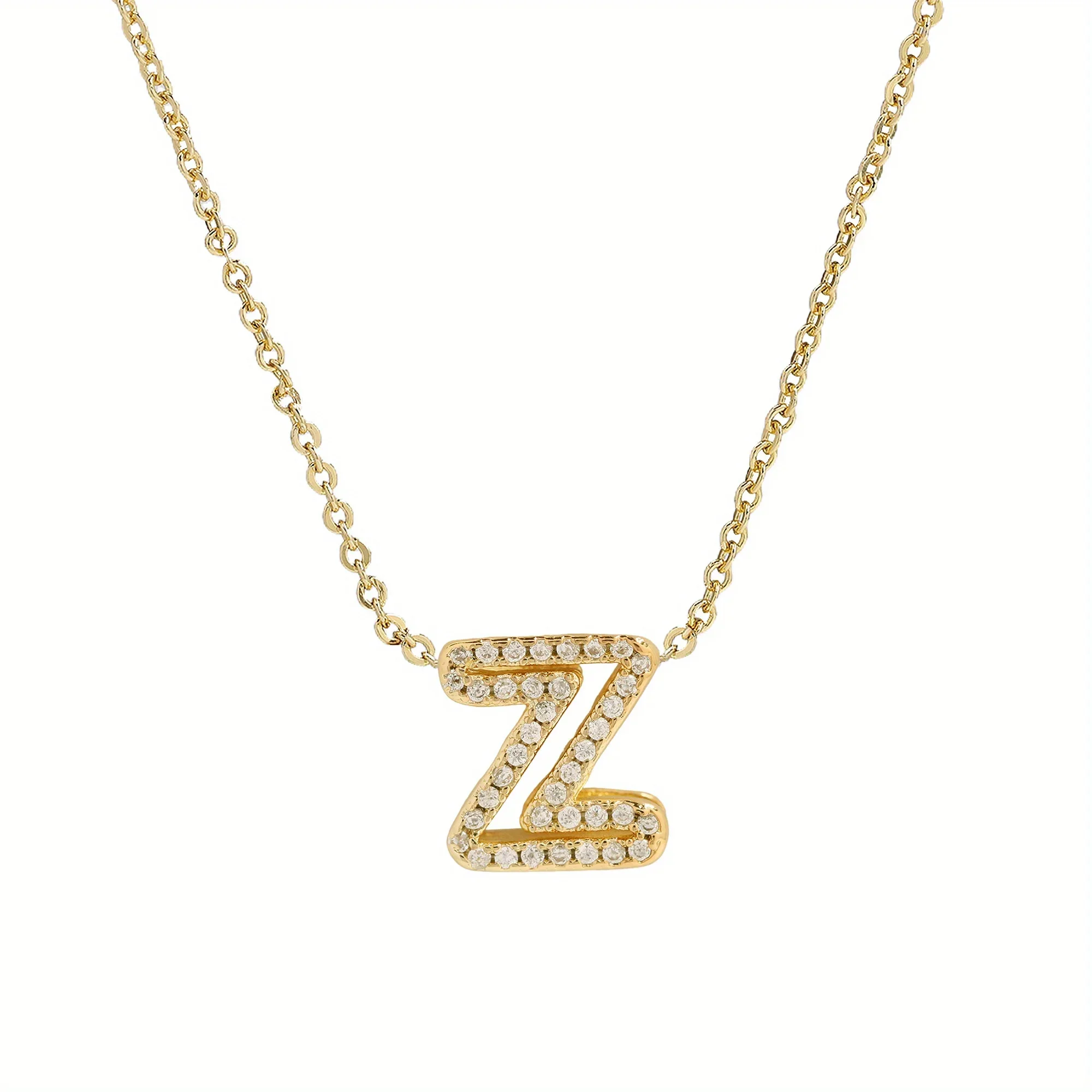 A-Z Diamond Initial Necklace - Image 27