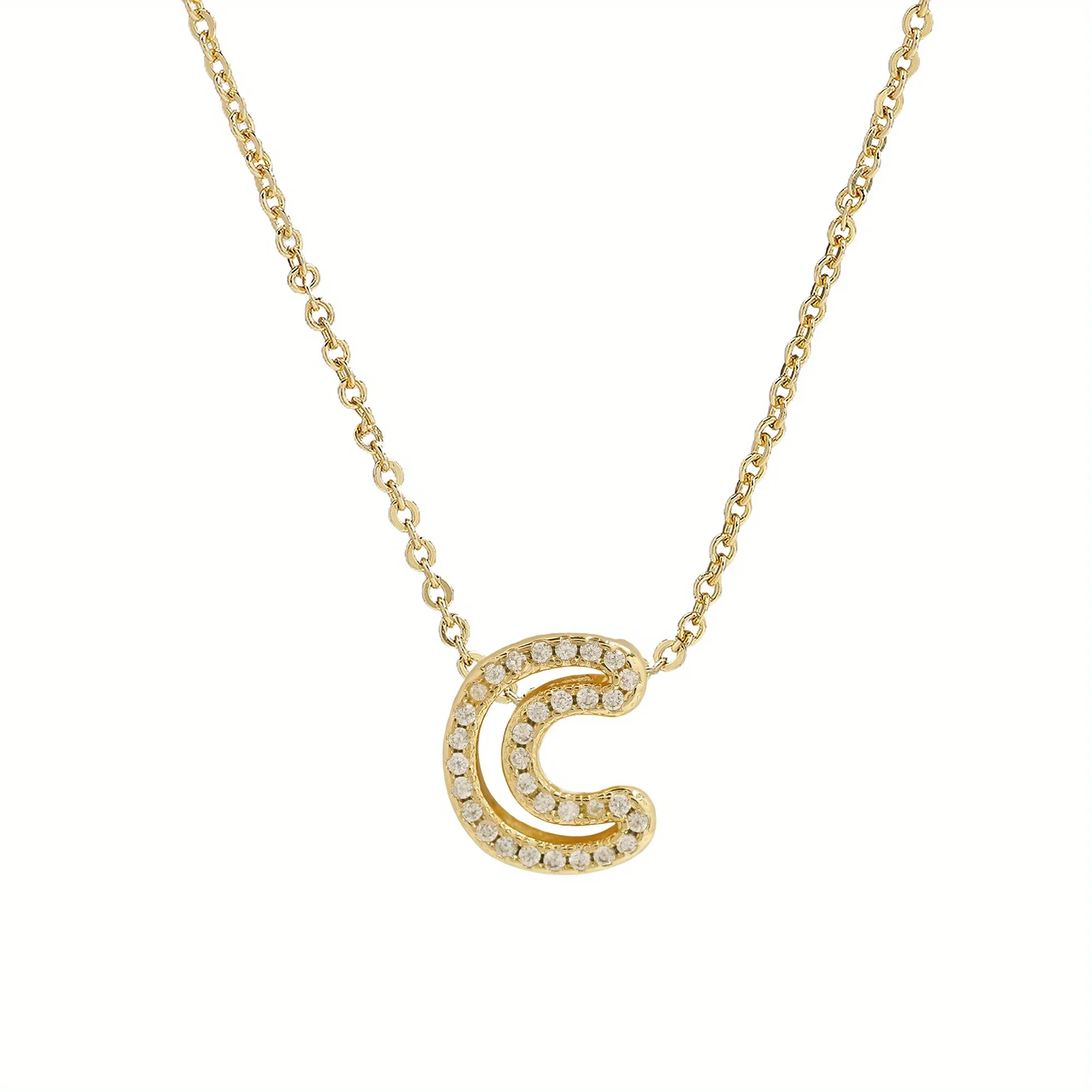 A-Z Diamond Initial Necklace - Image 4