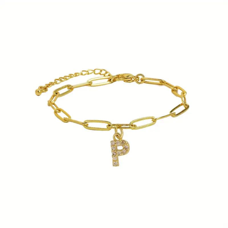 A-Z Initial Paperclip Bracelet - Image 17