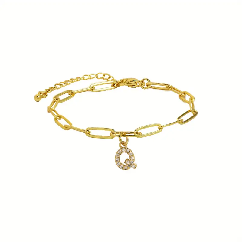 A-Z Initial Paperclip Bracelet - Image 18