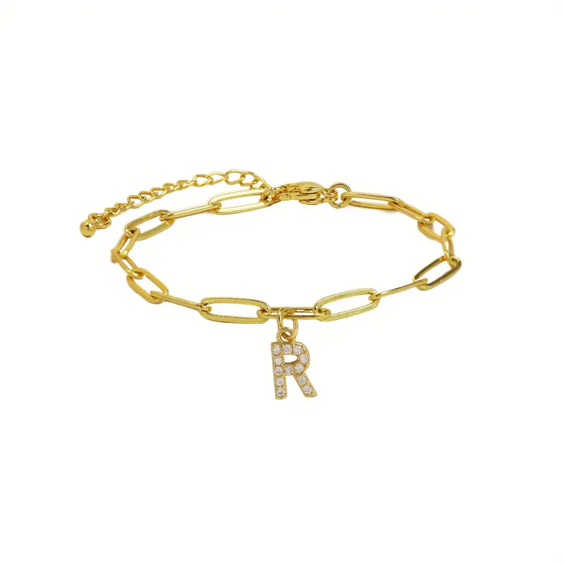 A-Z Initial Paperclip Bracelet - Image 19