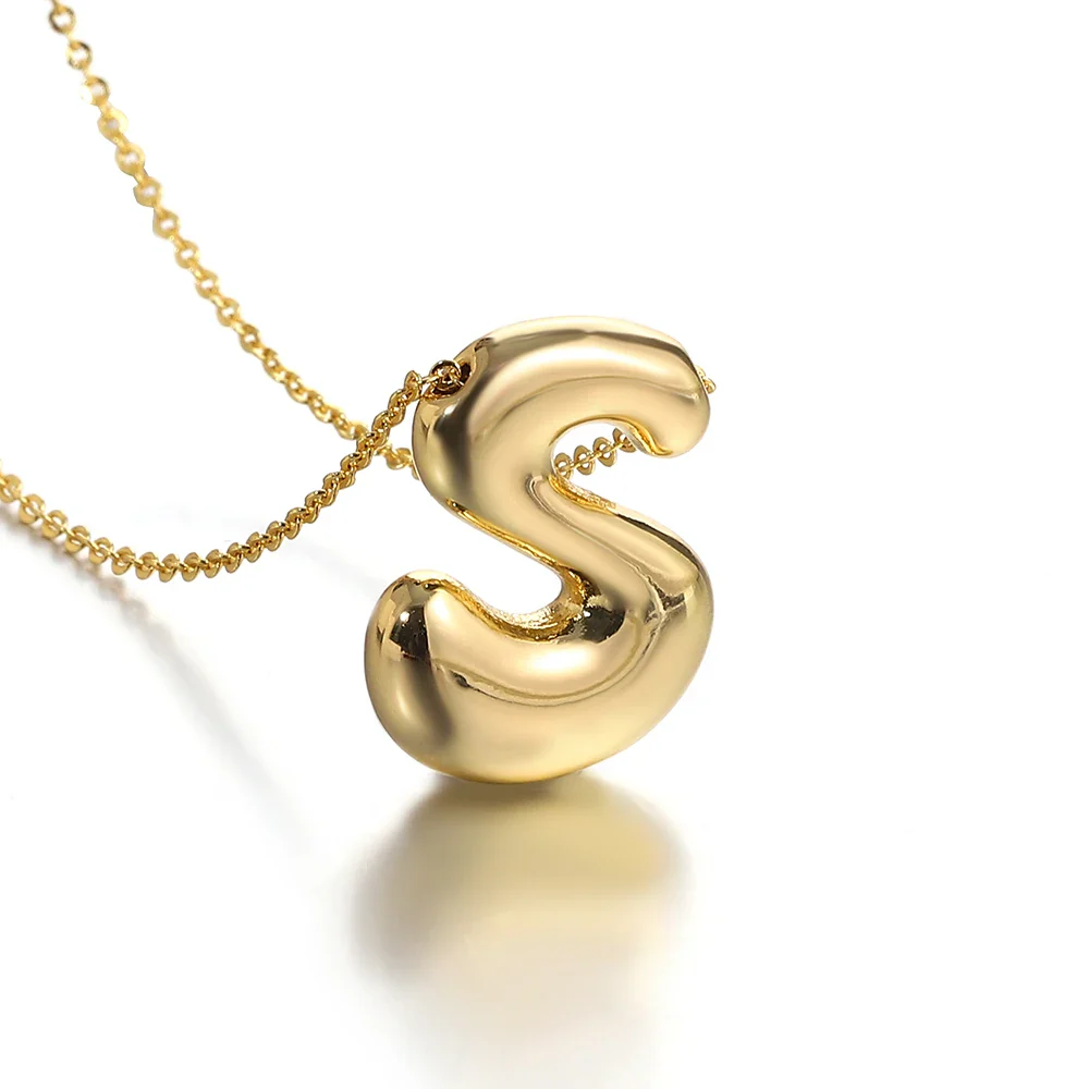 Chunky Letter Balloon Necklace - Image 21