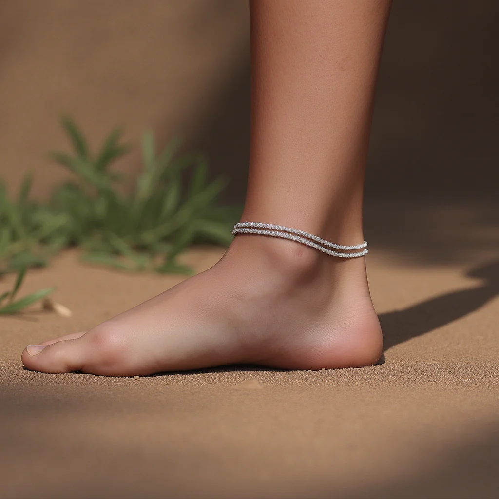 Dainty Layered Waterproof Anklet - Image 8