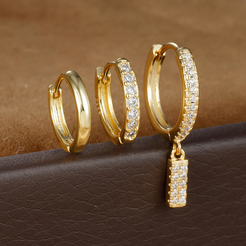 Dazzling Initial Diamond Earrings - Image 10