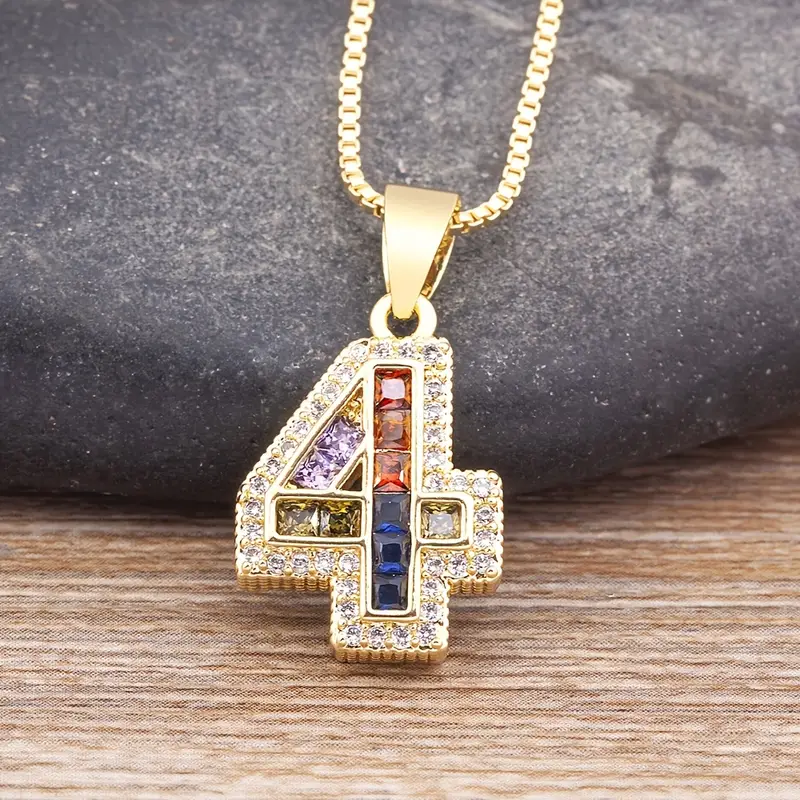Luxe Number Rainbow Necklace - Image 5