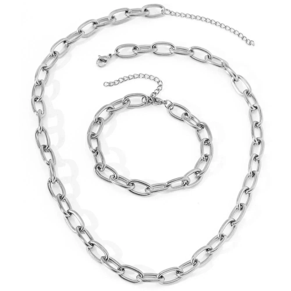 Paperclip Necklace & Bracelet Set - Image 10