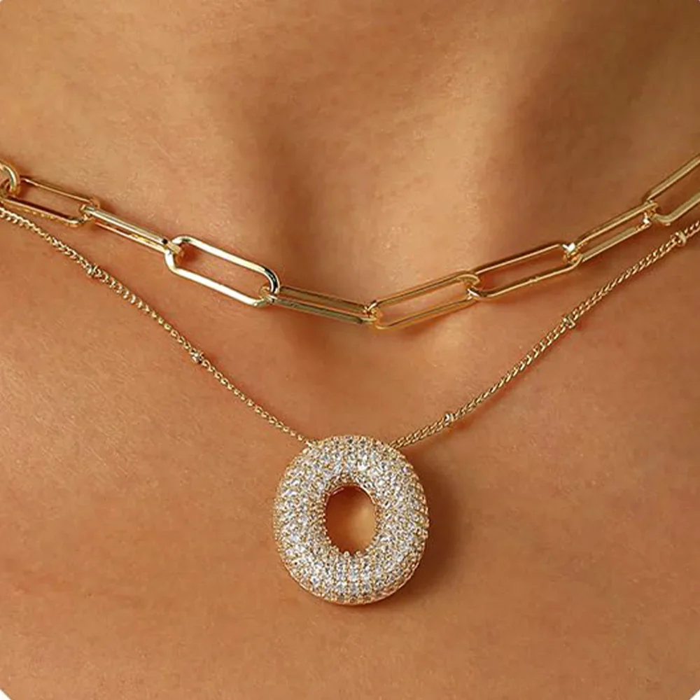 A-Z Sparkly Letter Necklace - Image 15