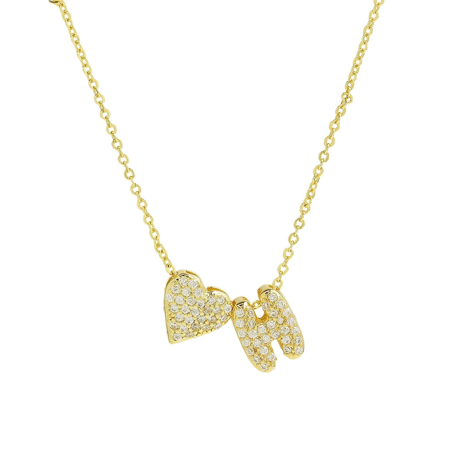 A-Z Tiny Heart Initial Necklace - Image 10