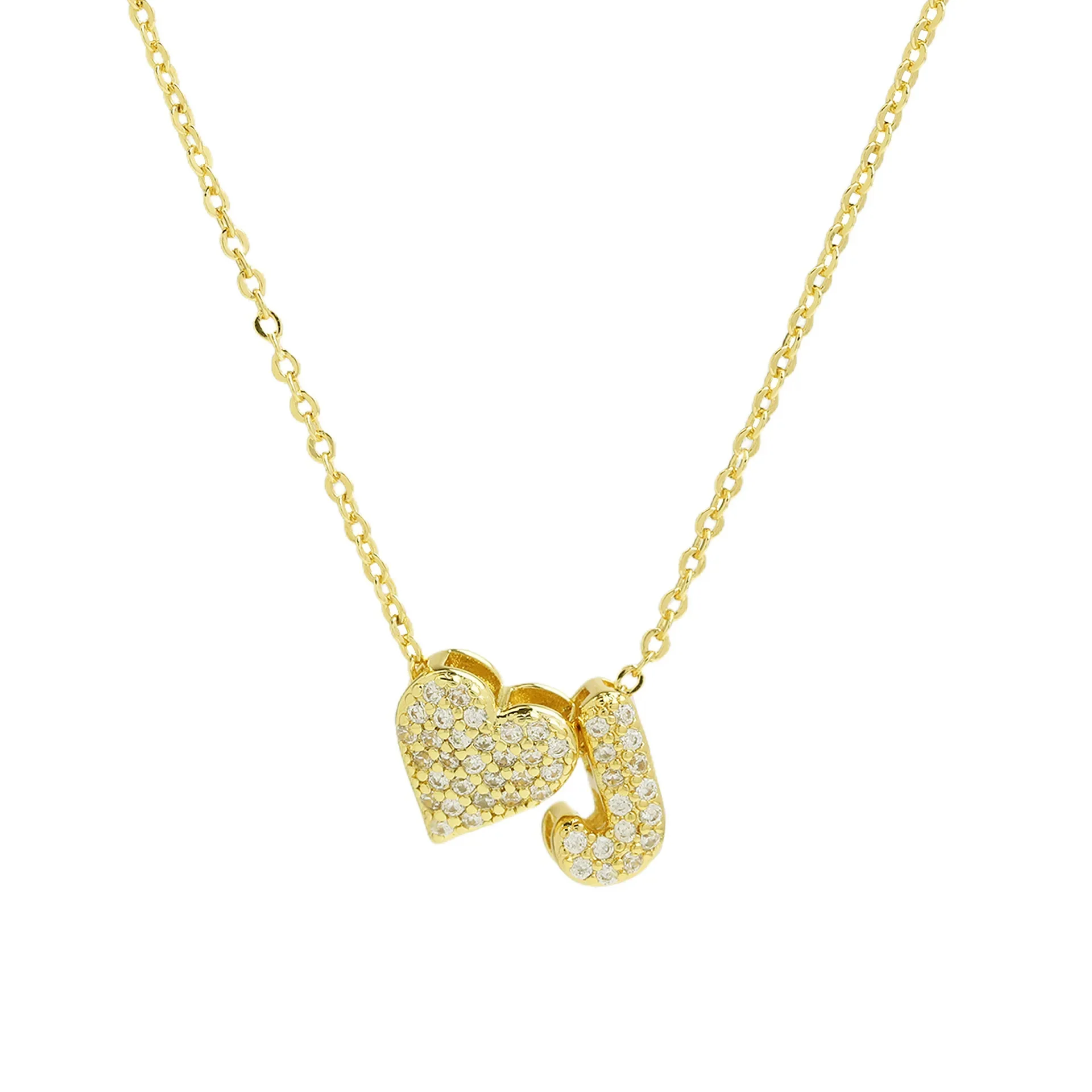 A-Z Tiny Heart Initial Necklace - Image 12