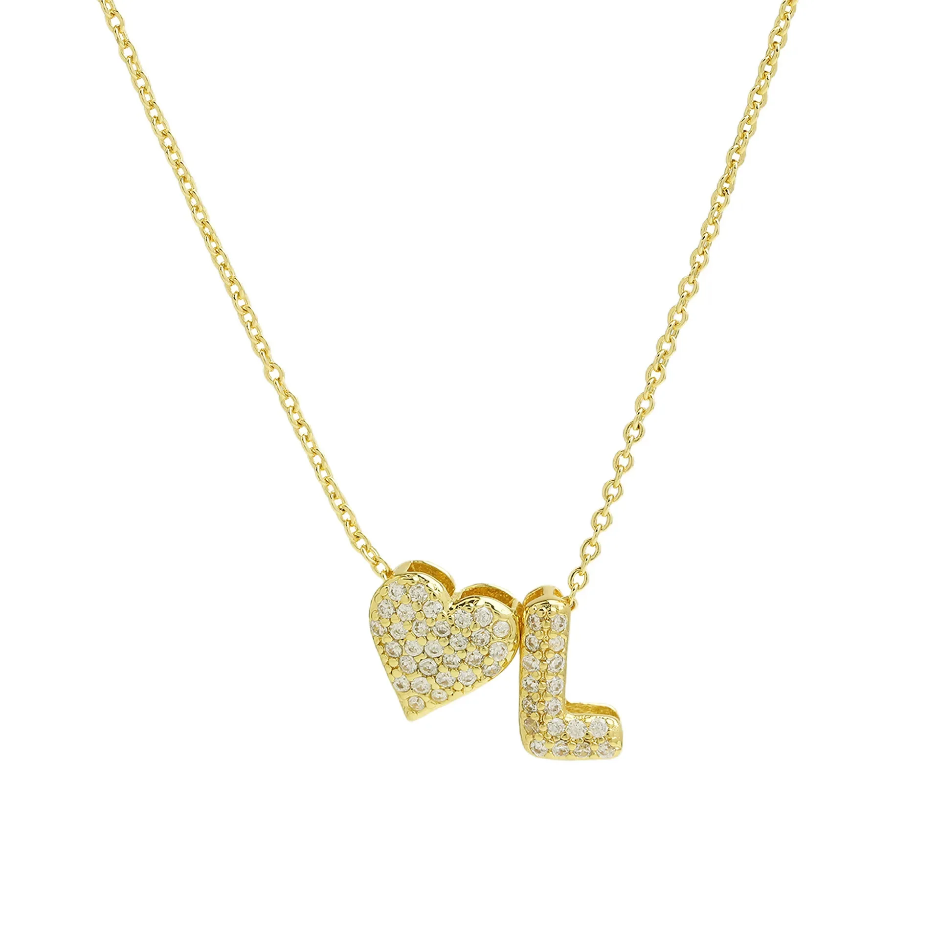 A-Z Tiny Heart Initial Necklace - Image 14