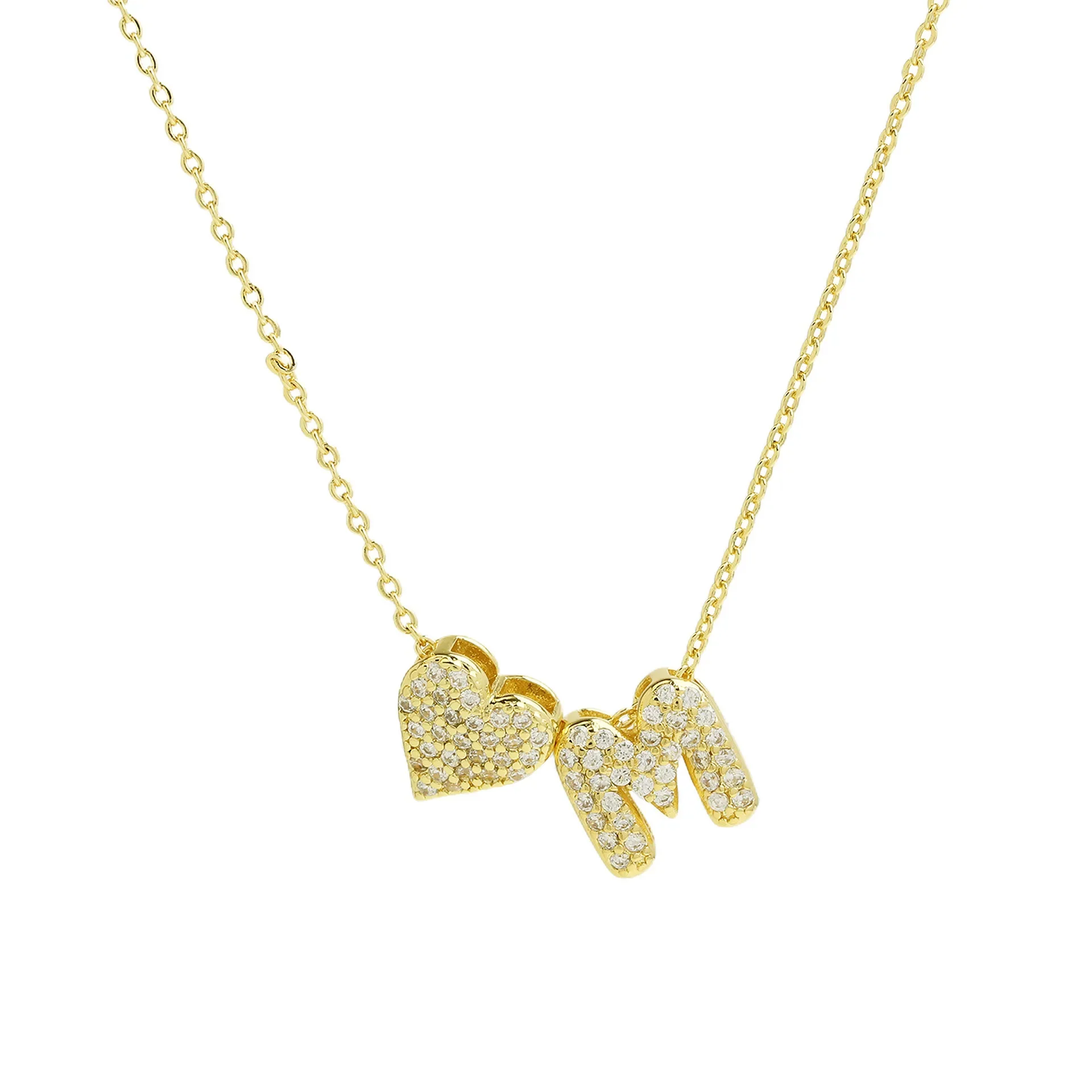 A-Z Tiny Heart Initial Necklace - Image 15