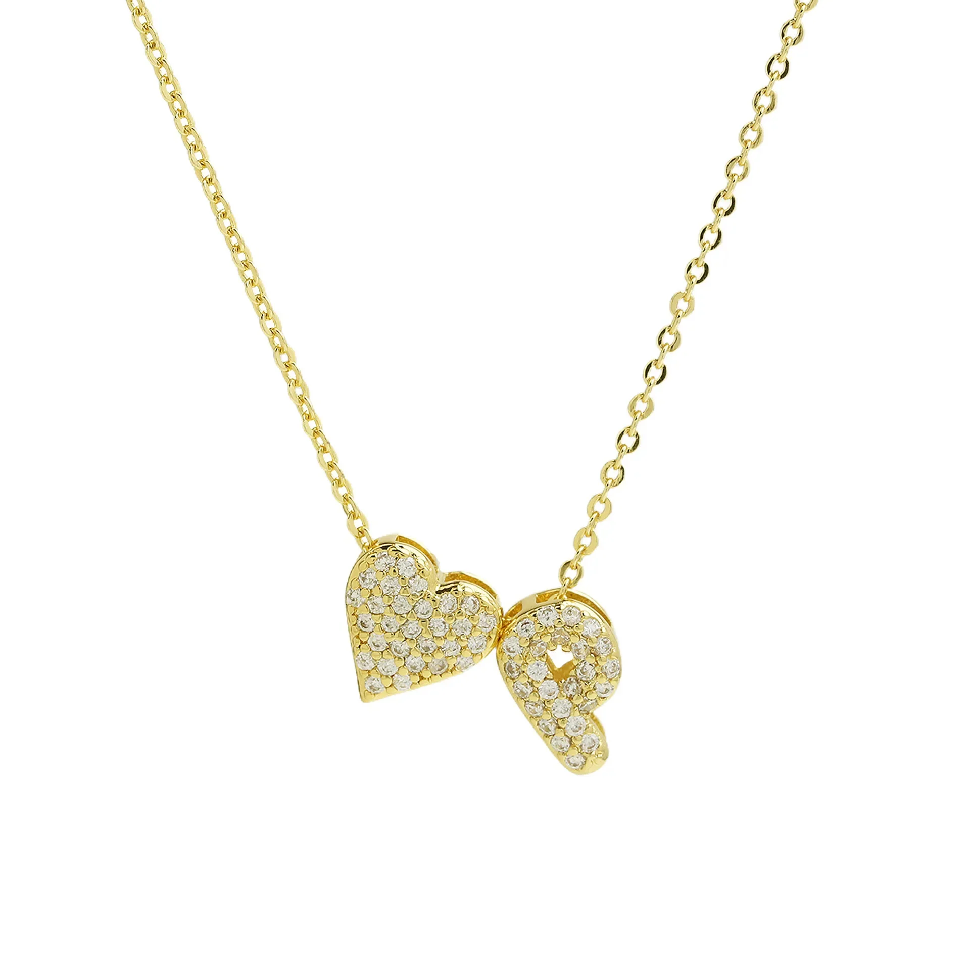 A-Z Tiny Heart Initial Necklace - Image 18
