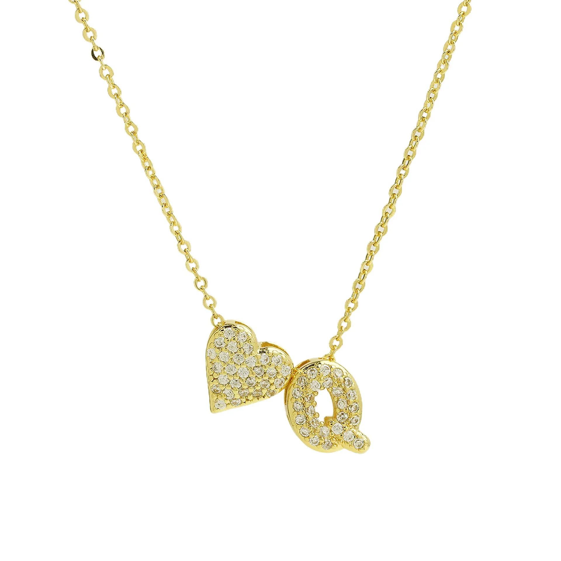 A-Z Tiny Heart Initial Necklace - Image 19