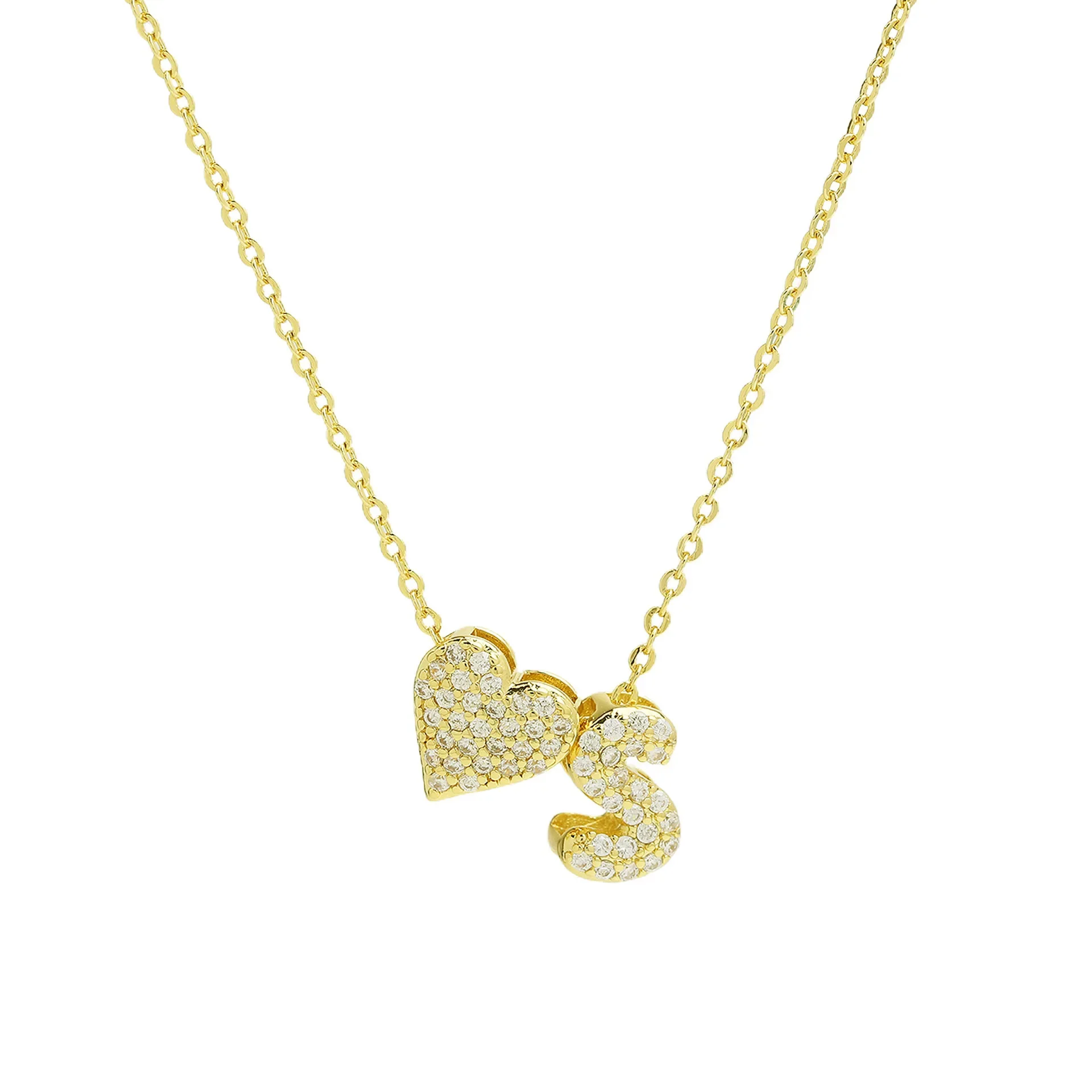 A-Z Tiny Heart Initial Necklace - Image 21