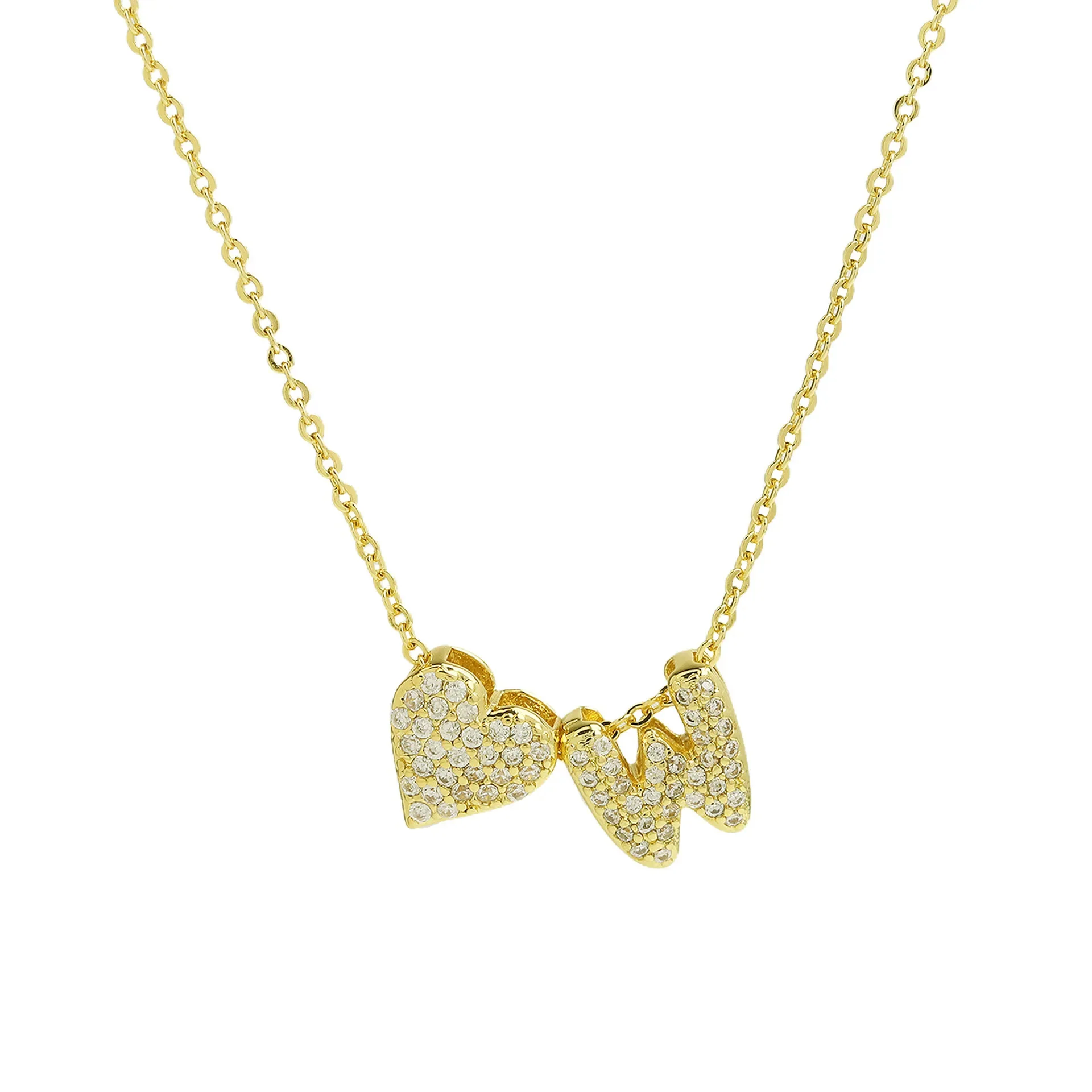 A-Z Tiny Heart Initial Necklace - Image 25
