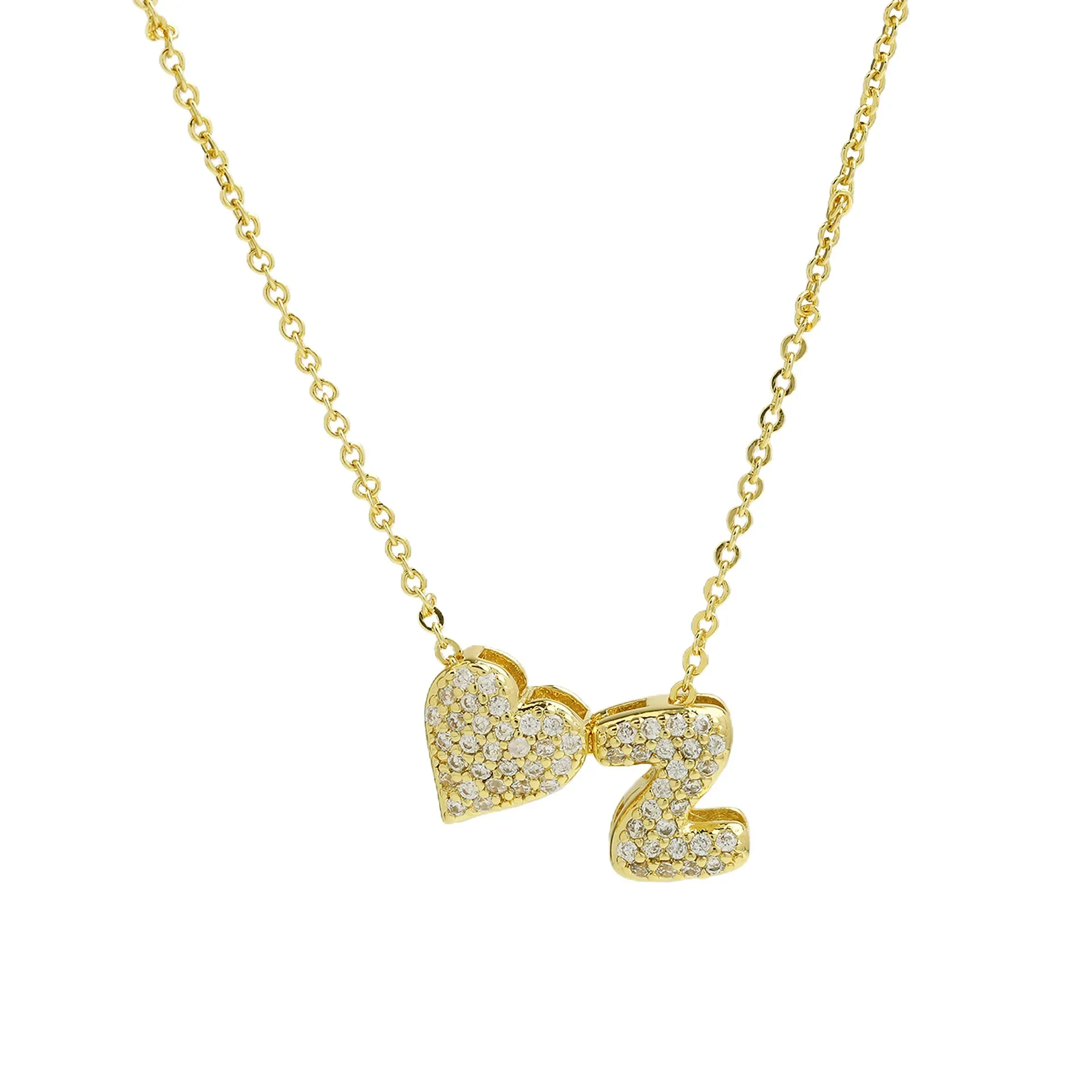 A-Z Tiny Heart Initial Necklace - Image 28