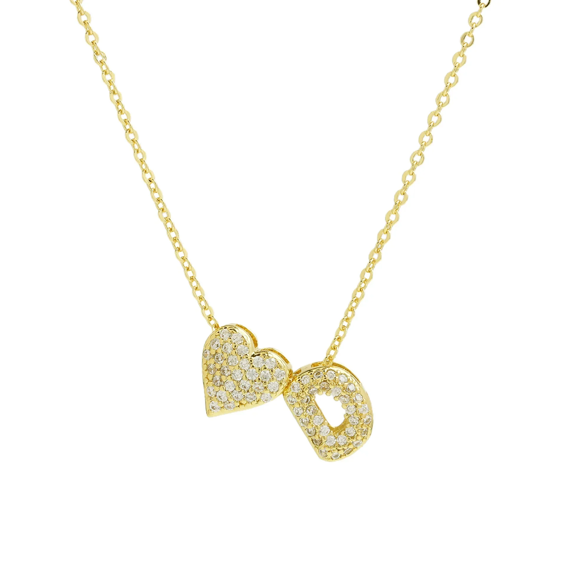 A-Z Tiny Heart Initial Necklace - Image 6