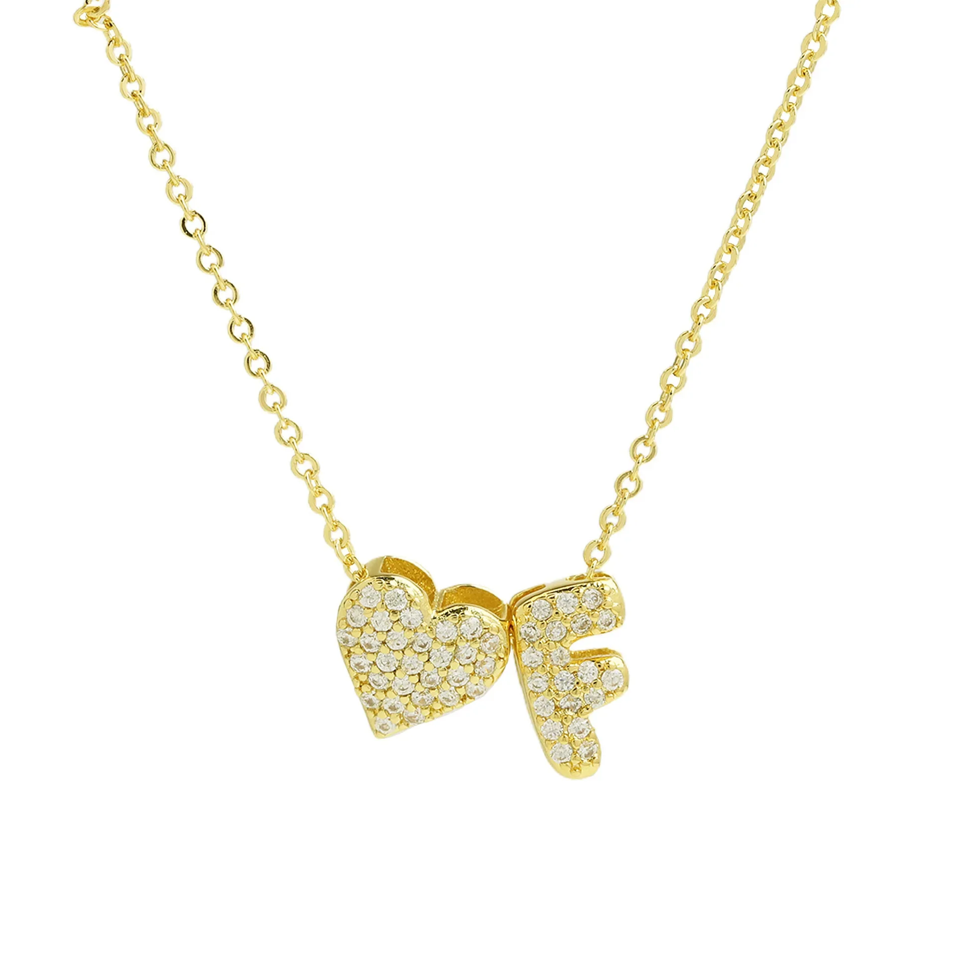 A-Z Tiny Heart Initial Necklace - Image 8